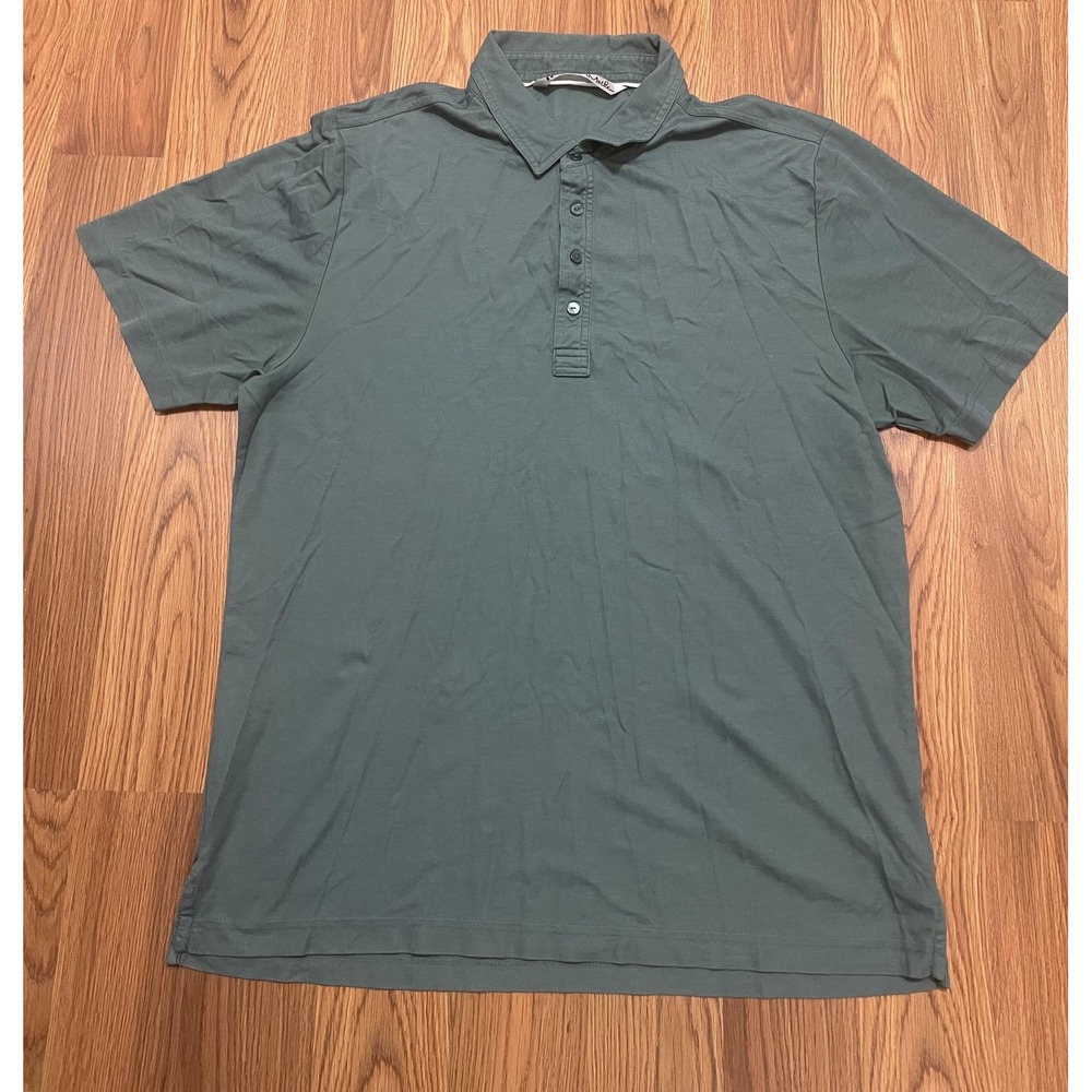 TravisMathew Polo Shirt Mens Large Performance Golf Stretch Solid